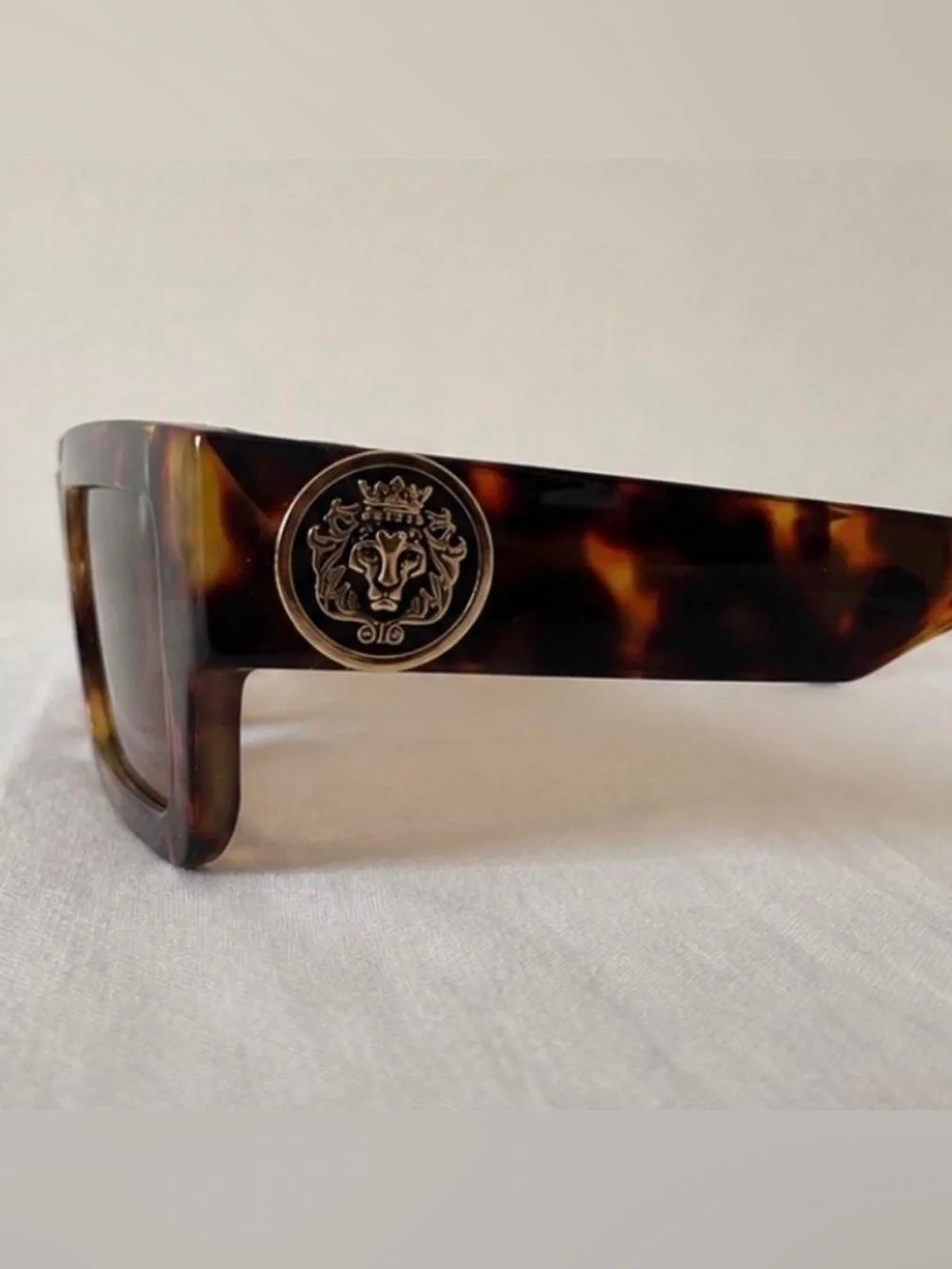 Tortoise Square Fashion Sunglasses Brown Gradient UV400